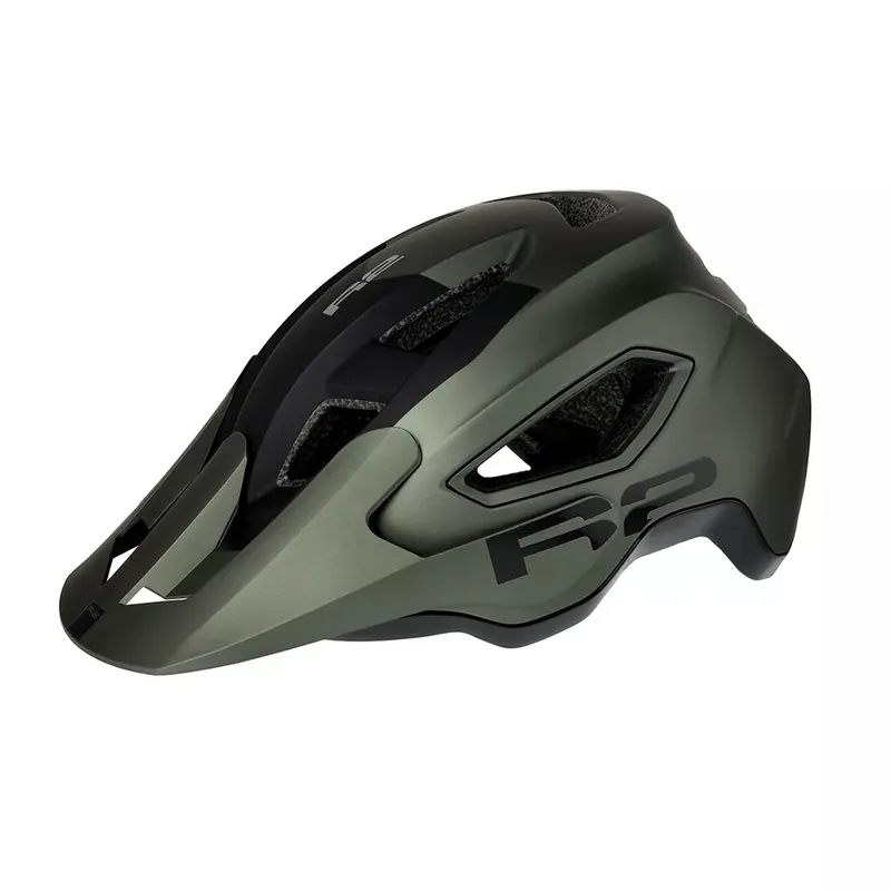 Beste Prijs Fietshelm R2 TERRAFORM donker olivová groen, černá 58-61 cm