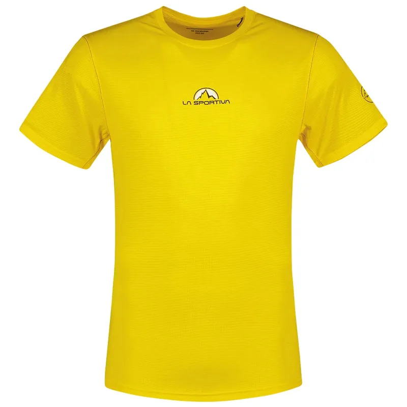 Nu Kopen Heren T-shirt La Sportiva PROMO TEE yellow M