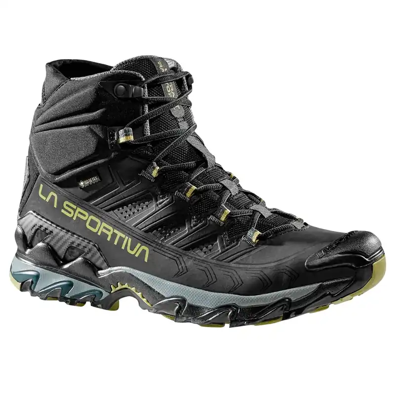 Heren halfhoge schoenen La Sportiva Ultra Raptor II Mid Leather Wide GTX black/cedar 40 Meest Verkocht