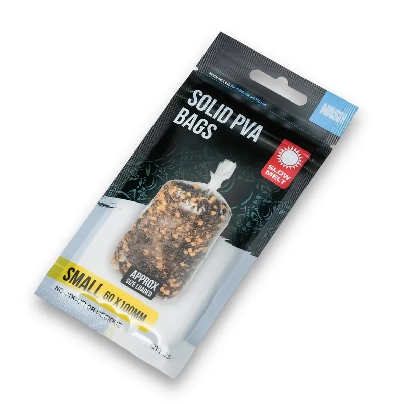 Betaalbaar Nash Solid PVA Bags Slow Melt Small (6cm x 10cm)