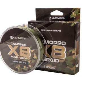Shop Nu Ultimate Camopro X8 Braid Gevlochten Karperlijn (300m) 0.20mm/13.56kg