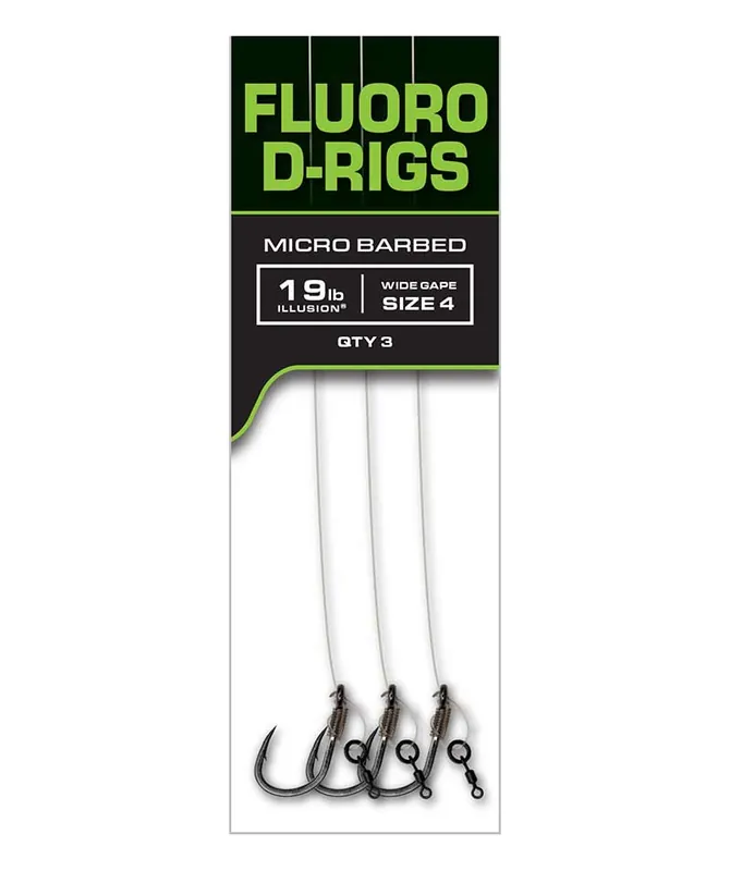 Fox Carp Ready Rigs Fluoro D-Rig (3pcs) Size 6 Must-Have
