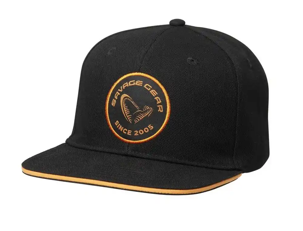 Bestel Nu Savage Gear Badge Flatbill Cap Black Orange