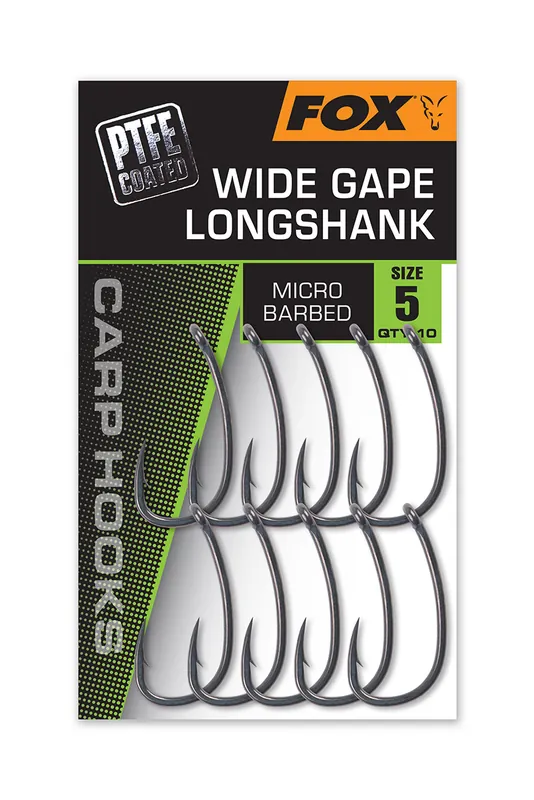 Fox Wide Gape Long Shank Karperhaak (10 Stuks) 2 Fabrieksprijs