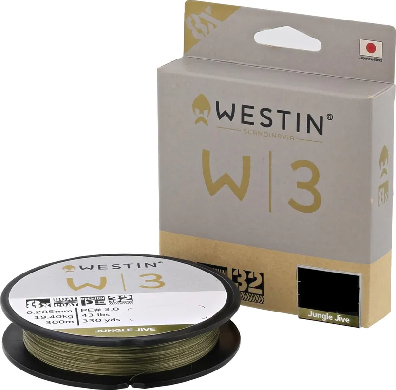Westin W3 Deadbait Jungle Jive 8-Braid (300m) 0.285mm/19.4kg Laatste Kans