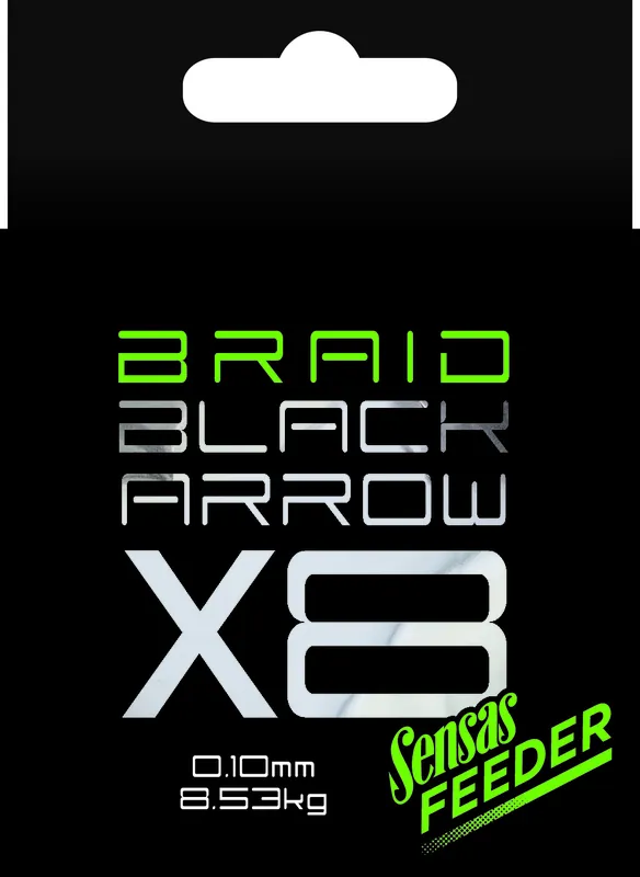 Nieuw Sensas Black Arrow X8 Braid Gevlochten Lijn (150m) 0.10mm/8.53kg