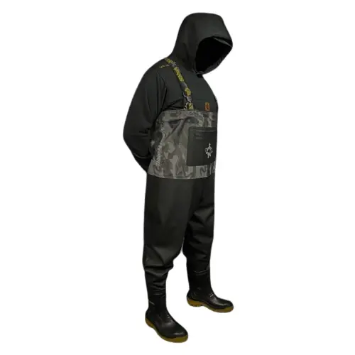 Vass Hybrid Grey Camo Chest Waders 42 Express Levering