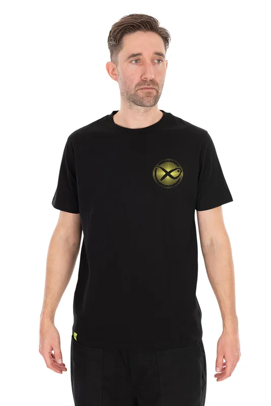 Matrix Large Fade Logo T-Shirt Black/Lime L Direct Beschikbaar