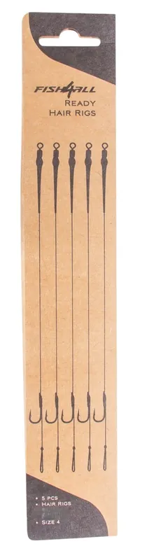 Superprijs Fish4All Ready Hair Rigs Barbless 25cm (25lb) (5 Stuks) 4