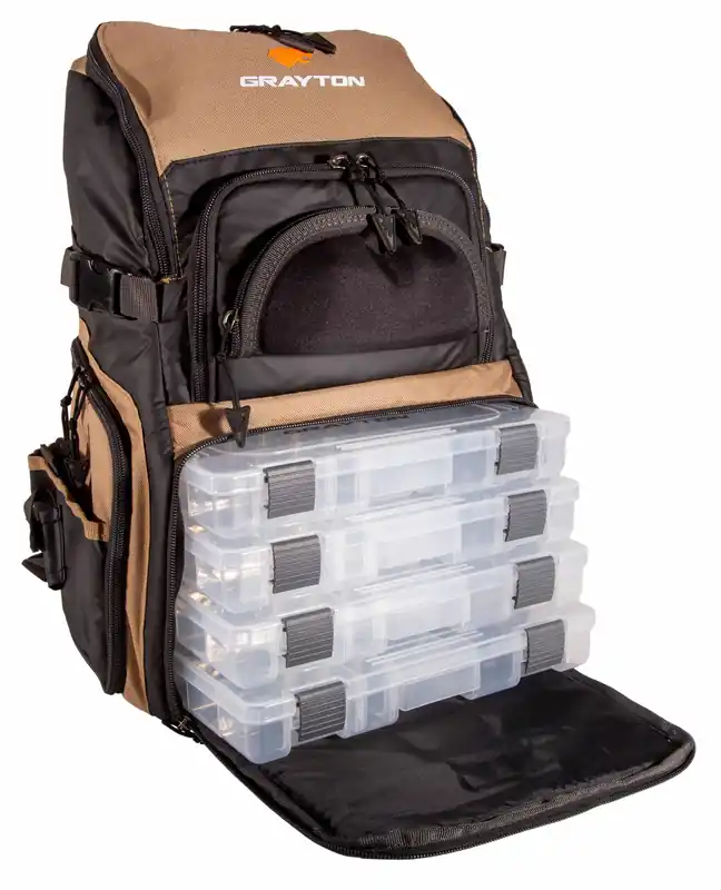 Grayton Tough Gear Raid Backpack (Incl. 4 Tackleboxen) Populair
