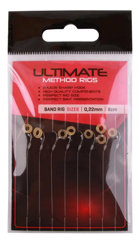 Nu Kopen Ultimate Method Hair Baitband Rigs, 8 stuks 8