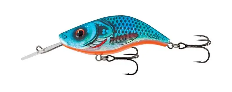 Betaalbaar Salmo Sparky Shad Floating Plug 4cm (3.5g) Blue Holographic Shad