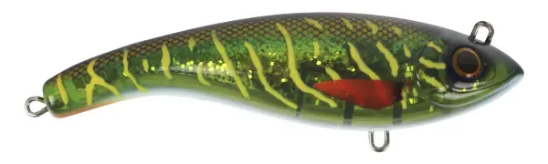 Strike Pro Ghost Buster Jerkbait 14cm 73g C29 - Fire Tiger Express Levering