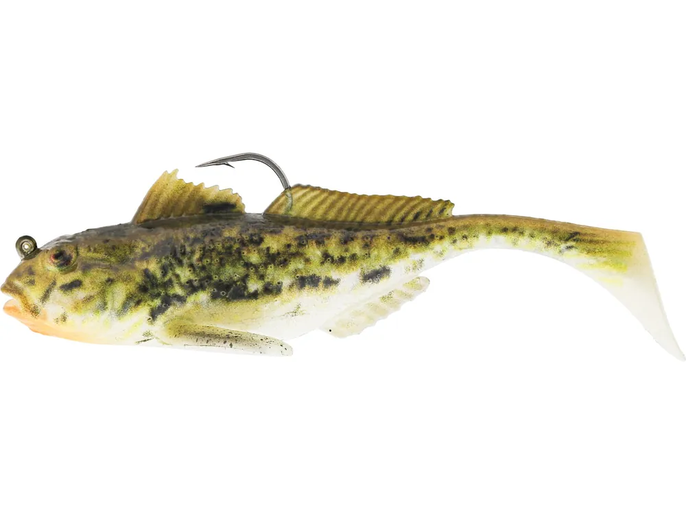Finale Uitverkoop Westin Gunnar The Goby Ready 2 Fish Shad 10cm (21g) (Loodvrij) Spotted Goby