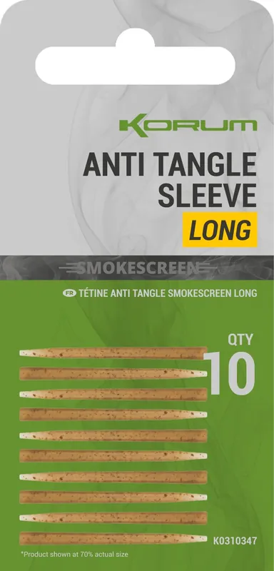 Korum Smokescreen Anti Tangle Sleeve Long (10 Stuks) Beperkte Voorraad