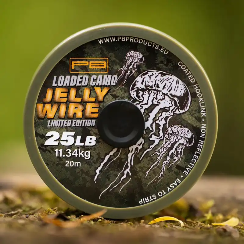 PB Products Jelly Wire Loaded Camo Gecoat Onderlijnmateriaal 20m (25lb) Rechtstreeks Van De Fabrikant