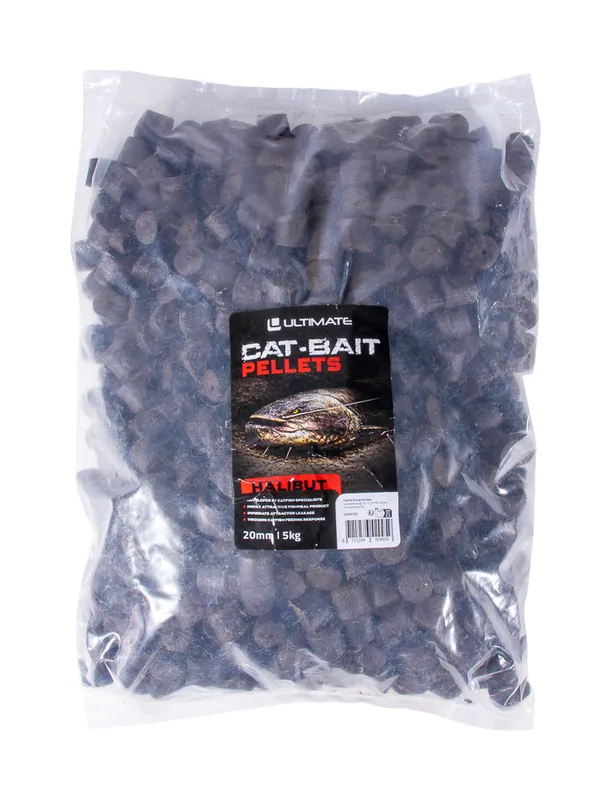 Beperkt Aanbod Ultimate CAT-BAIT Halibut Meerval Pellets 20mm (5kg) (Voorgeboord)