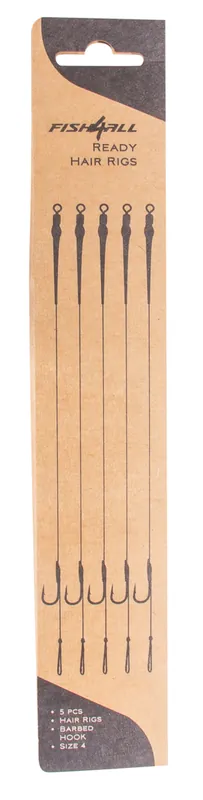Fish4All Ready Hair Rigs Barbed 25cm (25lb) (5 Stuks) 4 Betrouwbaar
