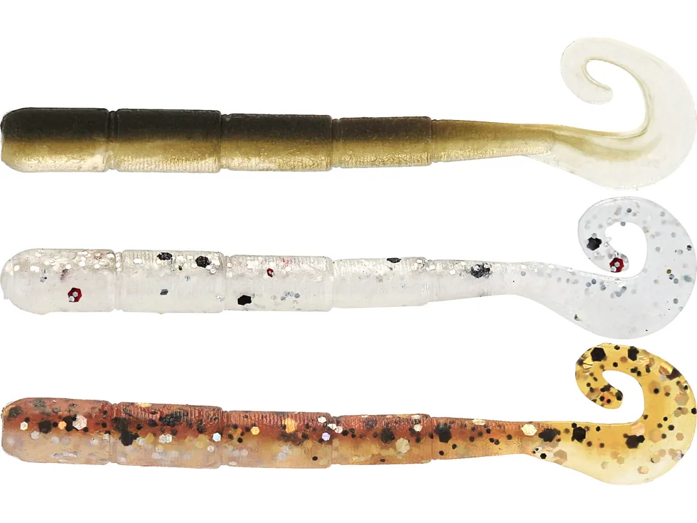 Weekendaanbieding Westin Ned Worm Curltail 5cm (6 Stuks) Clear Water Mix 23