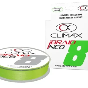 Goedkoop Climax IBraid NEO Fluo Chartreuse Gevlochten Lijn (275m) 0.25mm – 20.5kg