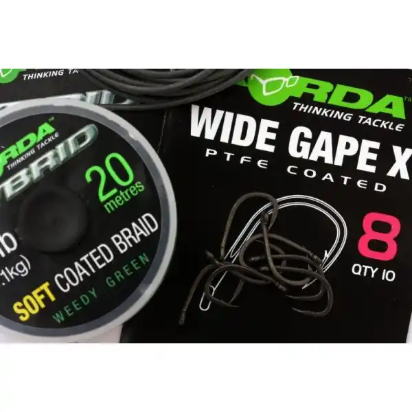 Korda Wide Gape X Karperhaak (10pcs) 4 Speciale Aanbieding