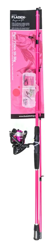 Betrouwbaar Fladen Flight Spin Combo 2.10m (10-30g) Limegroen