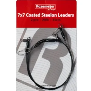 Veilige Betaling Rozemeijer 7x7 Coated Steelon Leaders 35cm (2 Stuks) 20lb