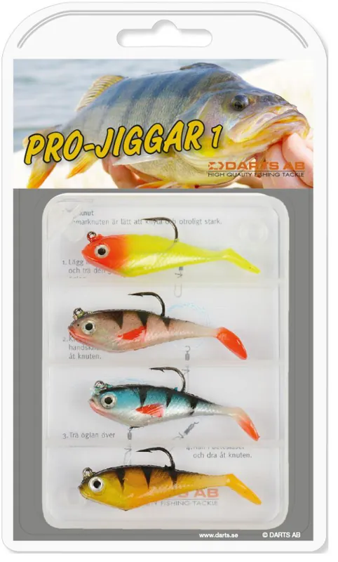 Darts Pro Jiggar Set met 4 Shads Projiggar-1 Direct Verzonden