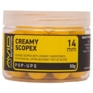 Avid Creamy Scopex Pop-Up Yellow 50g (14mm) Op = Op