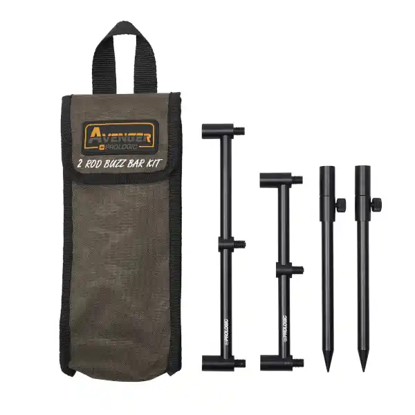 Prologic Avenger Buzz Bar Kit & Carrycase 3 Rod Korting