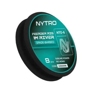 Nytro NTO6 Feeder River Ready Tied Rigs Witvis Onderlijn 100cm (8 Stuks) 10/0.17mm/5.2lb Weekendaanbieding