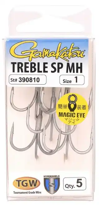 Gereduceerde Prijs Gamakatsu Treble SP MH Hyper Corrosion Protected Dreg 1/0