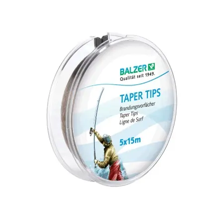 Balzer Taper Tips 5 x 15m Voorslag 0.30 mm Nieuw