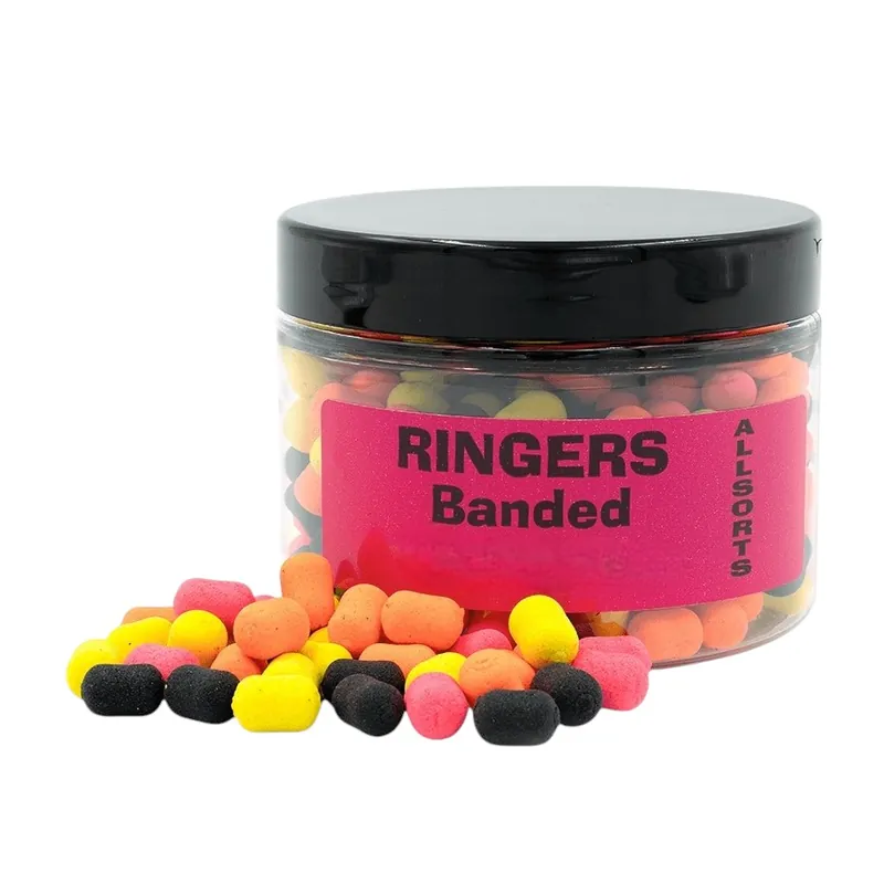 Ringers Banded Allsorts Bandum Hookbaits 6mm (100g) Tijdelijk Beschikbaar
