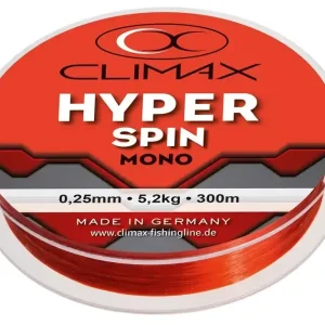 Climax Hyper Spin Red Nylon Vislijn (150m) 0.18mm/2.8kg Aanbieding