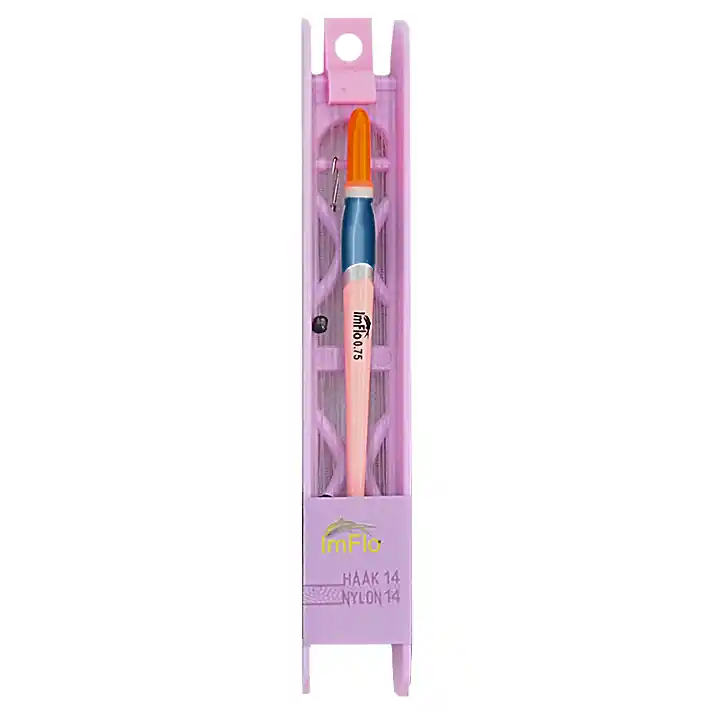 ImFlo Tuig Recreatie Roze - Haakmaat 14/ Lijndikte 0.14mm (0.75g) Alleen Vandaag