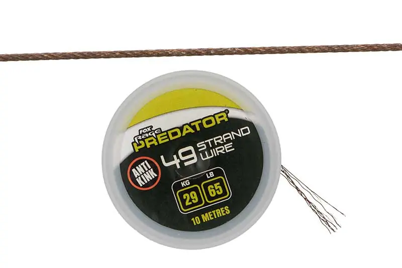 Fox Rage Predator 49-Strand Coated Steel Wire 65lb/29kg (10m) Rechtstreeks Van De Fabrikant