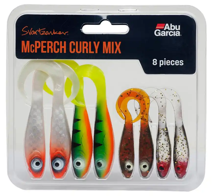 Gereduceerde Prijs Abu Garcia Svartzonker McPerch Curly Mix (8 stuks)