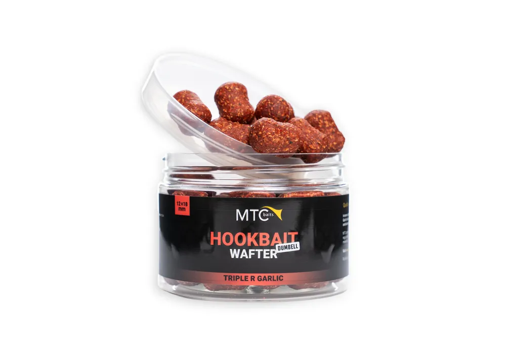 MTC Baits Hookbait Wafter Dumbell Triple R Garlic (12x18mm) Direct Verzonden