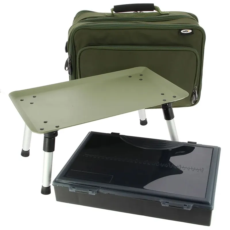 NGT Box Case System met tacklebox en ingebouwde bivvytafel Meest Verkocht