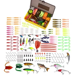 Aanbieding Fish4All Multi Lure Box Hard, Soft & Metal + Pliers (212pcs)