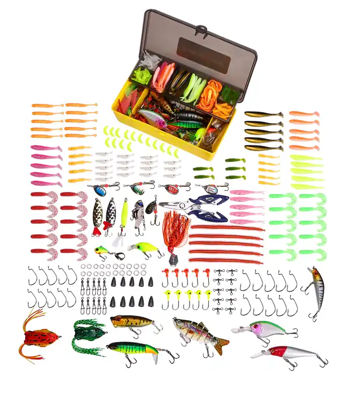 Aanbieding Fish4All Multi Lure Box Hard, Soft & Metal + Pliers (212pcs)