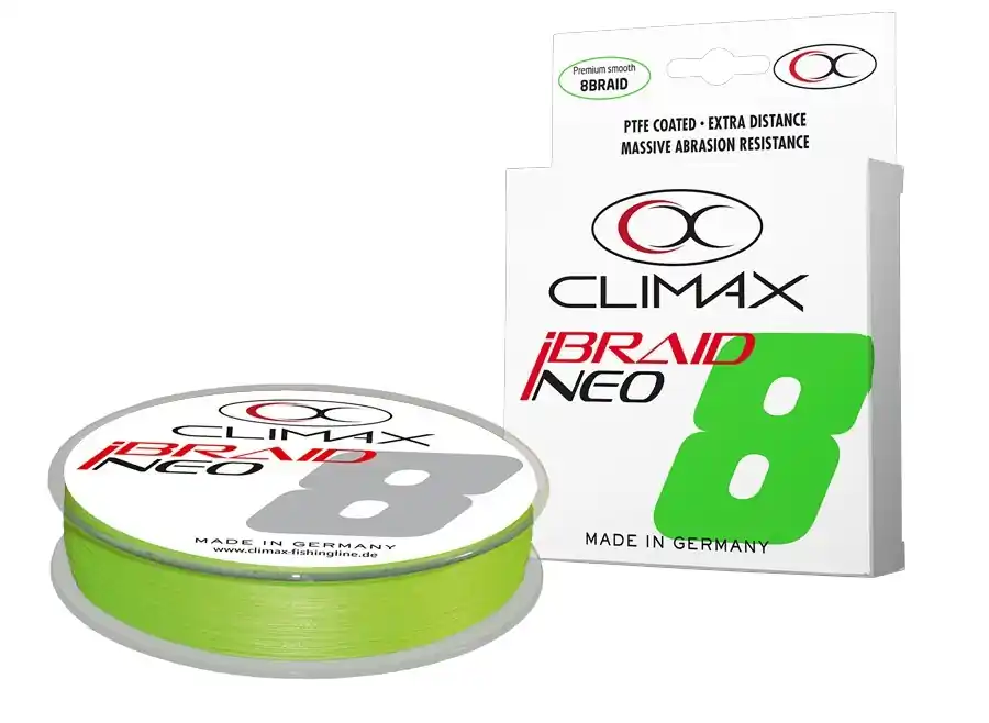 Climax IBraid NEO Fluo Chartreuse Gevlochten Lijn (135m) 0.22mm – 19.1kg Direct Beschikbaar