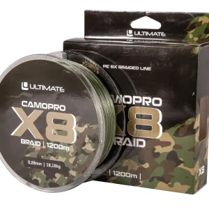 Ultimate Camopro X8 Braid Gevlochten Karperlijn (1200m) 0.20mm/13.56kg Meest Verkocht