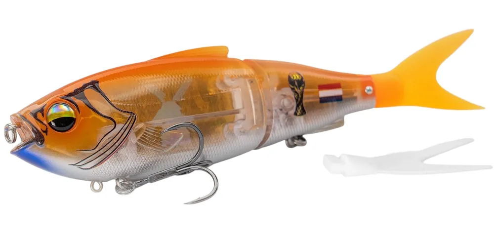 LMAB KØFI Real Vibe 180 Swimbait WK Editie 18cm (53g) (Incl. Extra Staart) Argentina Snelle Levering
