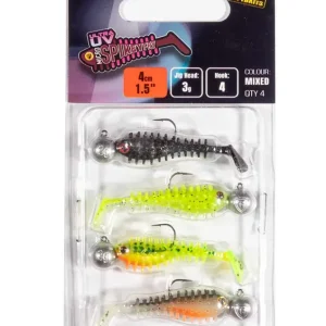Beperkt Aanbod Fox Rage Micro Spikey Fry Mx UV Loaded Softbait Set 4cm (3g) (4 Stuks)