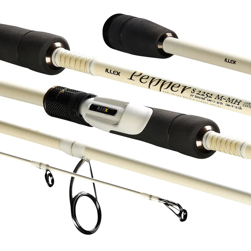 Illex Pepper X5 S 2252 M MH Silver Ops Spinhengel 2.25m (7-30g) Laatste Kans
