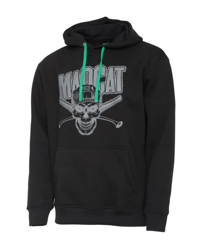 Madcat Skull Hoodie Black L Speciale Aanbieding