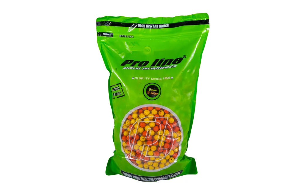 Koopje Proline High Instant Range Banana 'n Butyric Readymades 2 Colours Boilies (5kg) 15mm