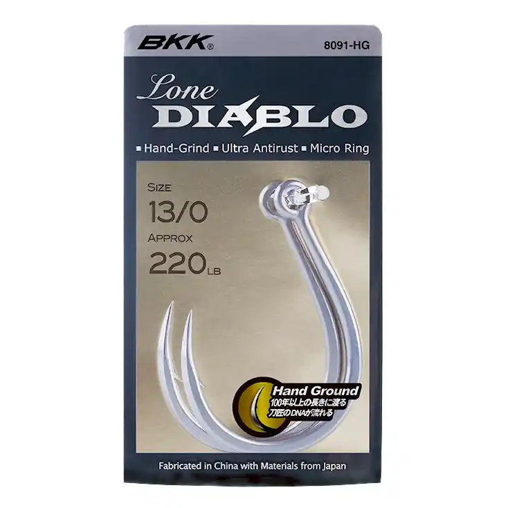 Exclusieve Aanbieding BKK Lone Diablo Single Hook 1/0 (8pcs)